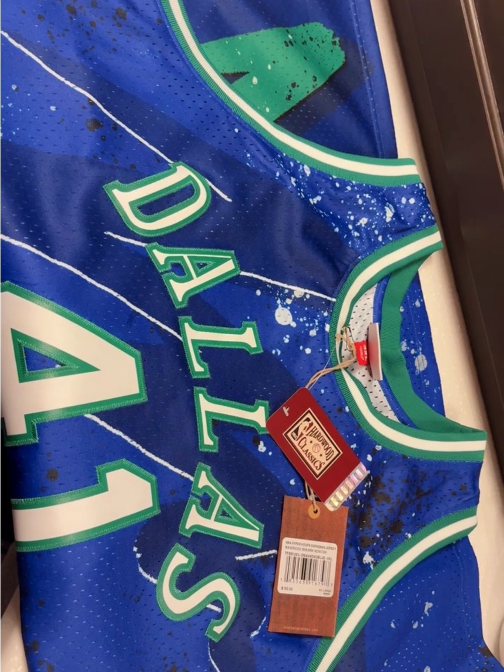 Dallas Mavericks Dirk Nowitzki Throwback 98-99 Hyper Hoops Authentic Jersey